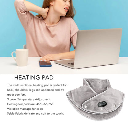 Cozy Heated Neck Massager with Vibration Cushion