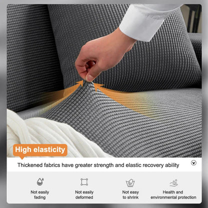 Stretchy Fabric Sofa Slipcover | Fit 1-4 Seaters & L-Shaped
