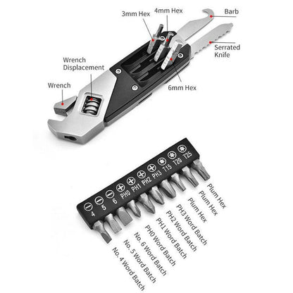 Premium Compact Stainless Steel Wrench Tool Kit