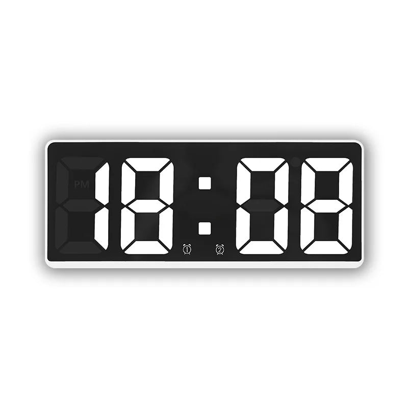 Compact LED Alarm Clock with Night Mode