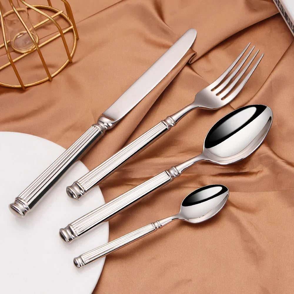 High Quality Silver Cutlery Set - Fesara