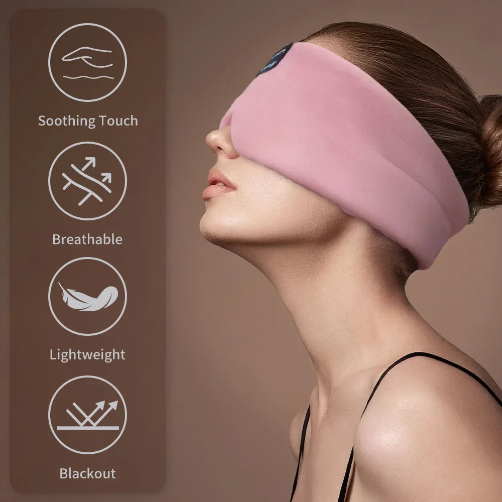 Sleep Mask With Wireless Headphones