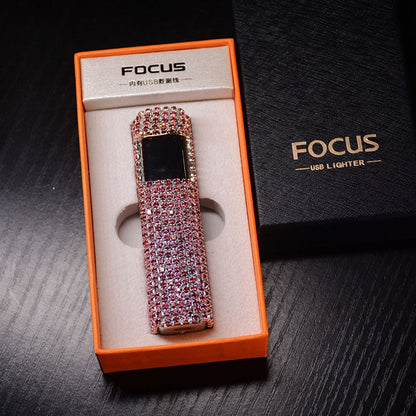 Fesara | Glitter Diamond Rechargeable Pocket Lighter - Fesara