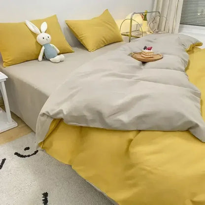 Soft Reversible Duvet Cover Set