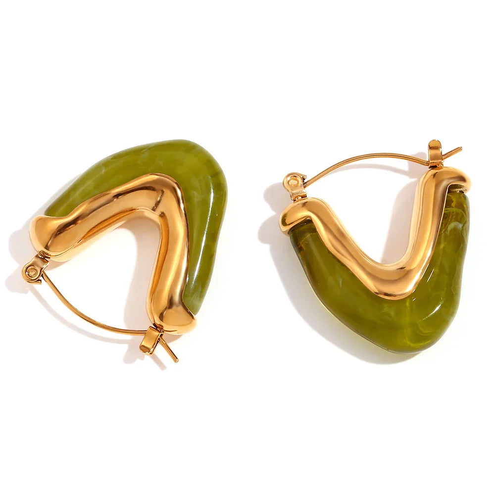 Fesara | 18k Elegant Gold Hoop Earrings - Fesara