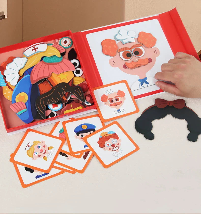 Fun Kids Leather Emotion Puzzle Toy