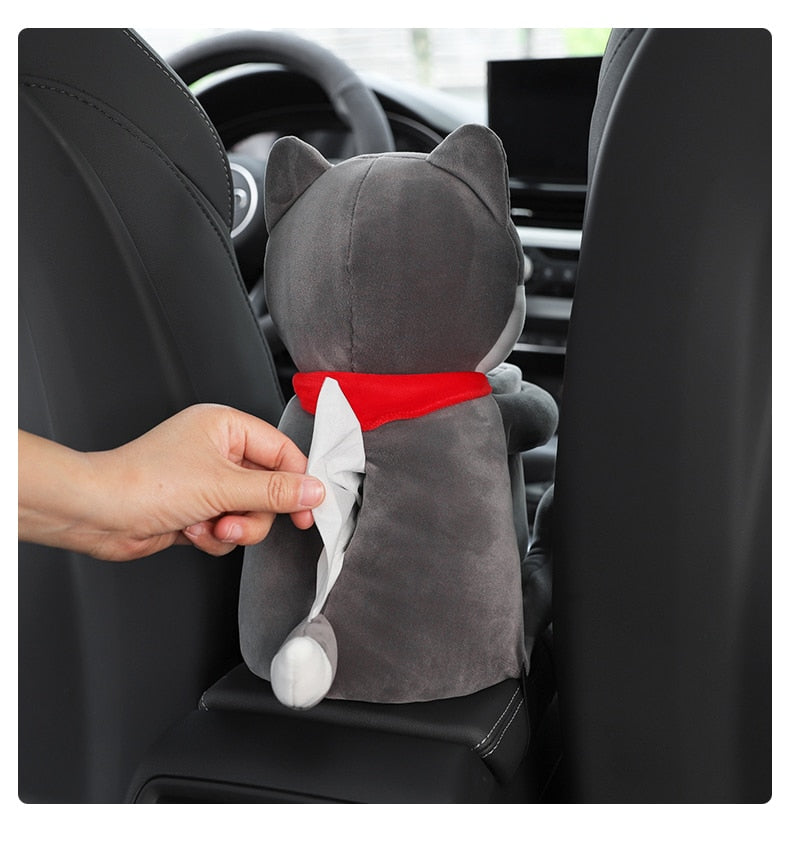 Soft Teddy Bear Armrest Tissue Holder