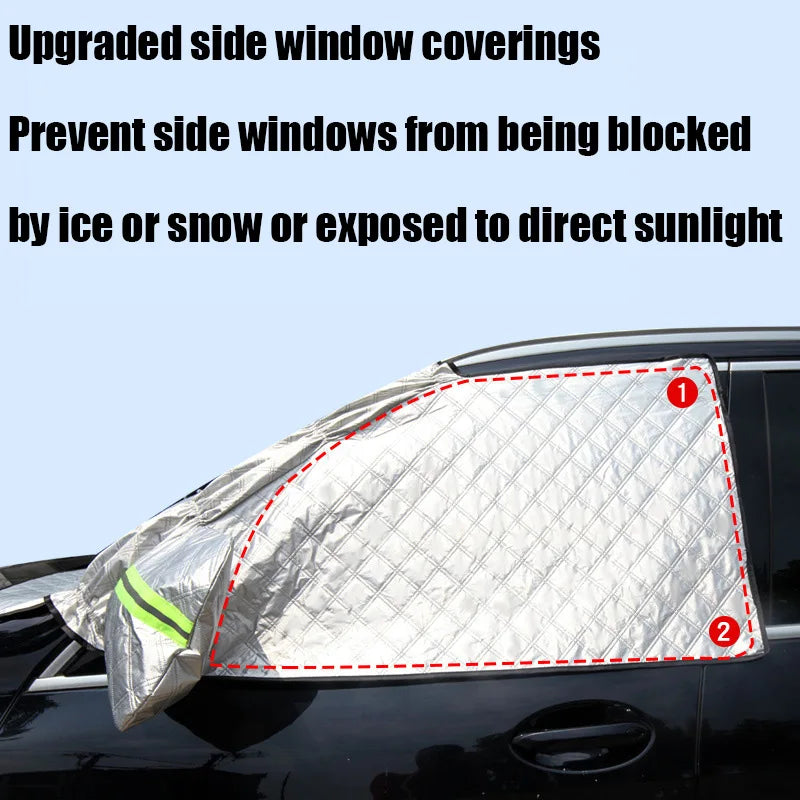 Winter Car Windshield Snow Cover with Quick Fit Design