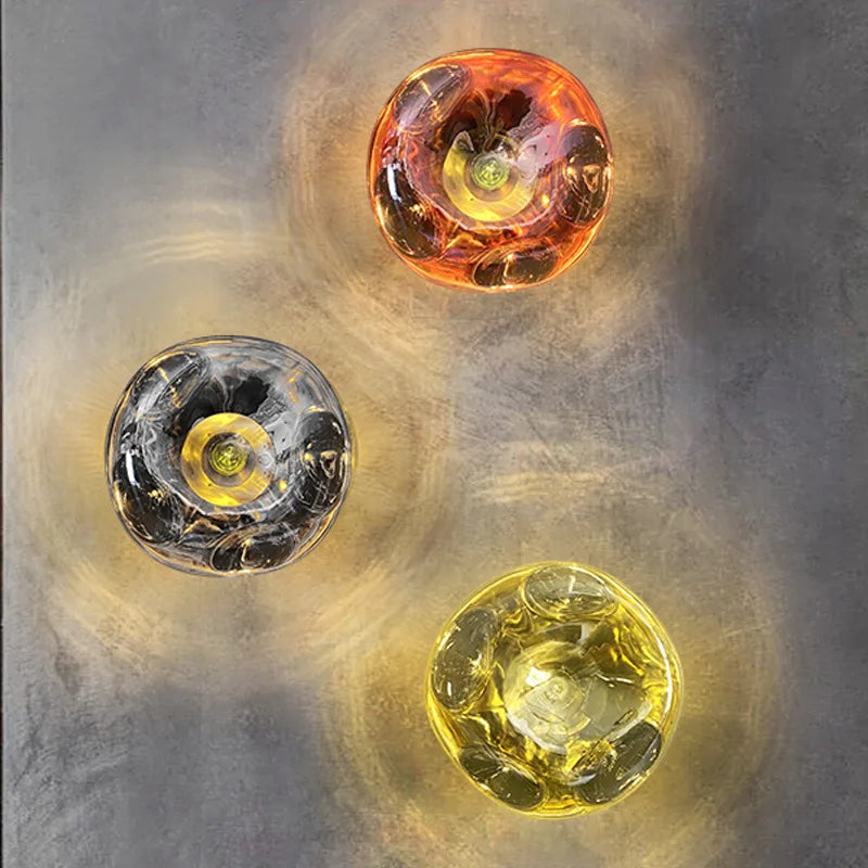 Stylish Lava effect Wall Light in Nordic Design - Fesara