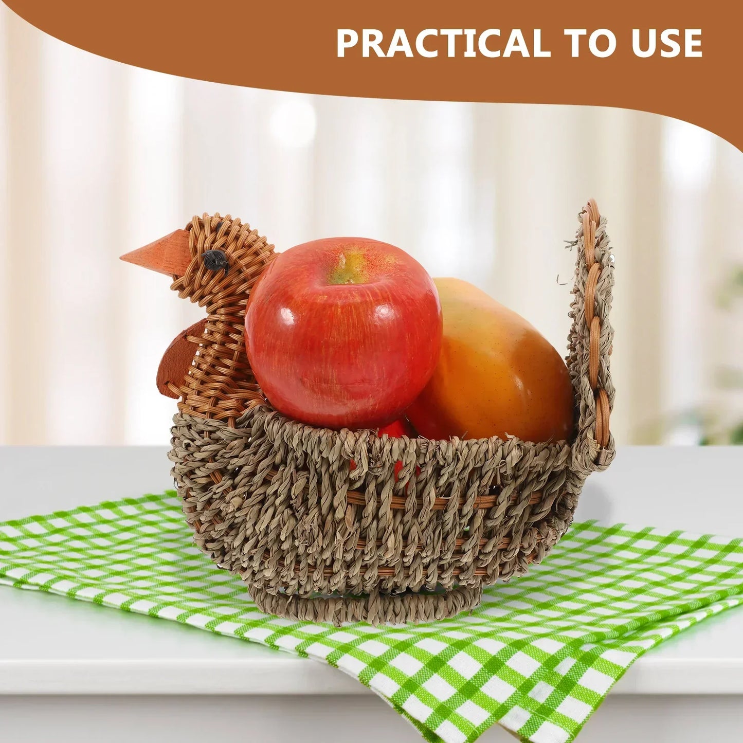 Rustic Woven Turkish Style Storage Basket
