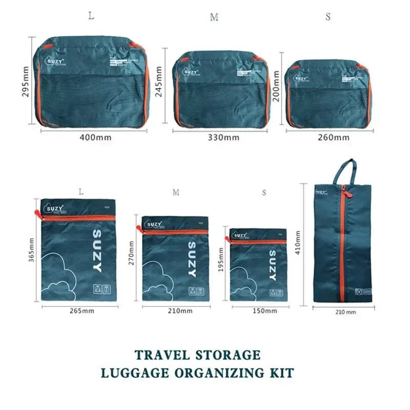 Compact Travel Accessory Kit 7-Piece