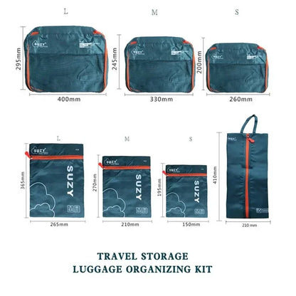 Compact Travel Accessory Kit 7-Piece
