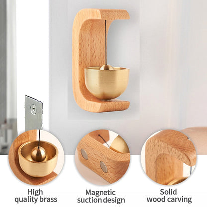 Rustic Wooden Door Bell with Nature Sound