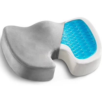 Comfortable Gel Cushion with Memory Foam and Grip Base