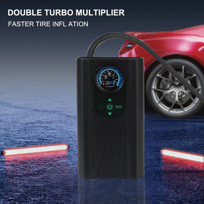Compact 12V Air Compressor Pump for Car & Bike