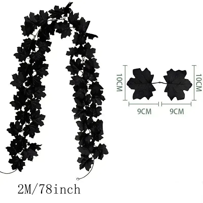 Autumn Maple Leaf Artificial Garland for Home Decor