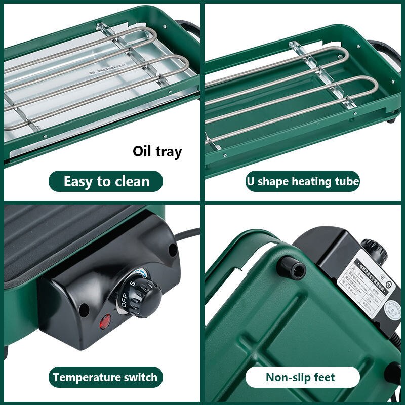 Portable Indoor Smoke Free BBQ Grill