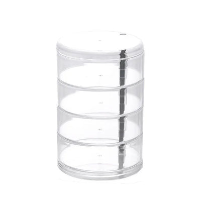 Clear 5 Tier Rotating Jewelry Cosmetic Box - Fesara