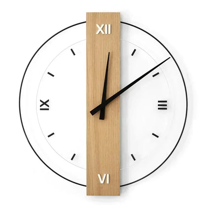 Quiet Wooden Silent Sweep Clock
