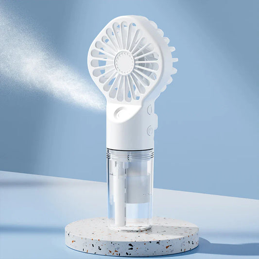 Compact Personal Misting Fan with USB Rechargeable Design - Fesara