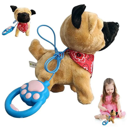 Cuddly Puppy Robot Toy with Remote and Leash