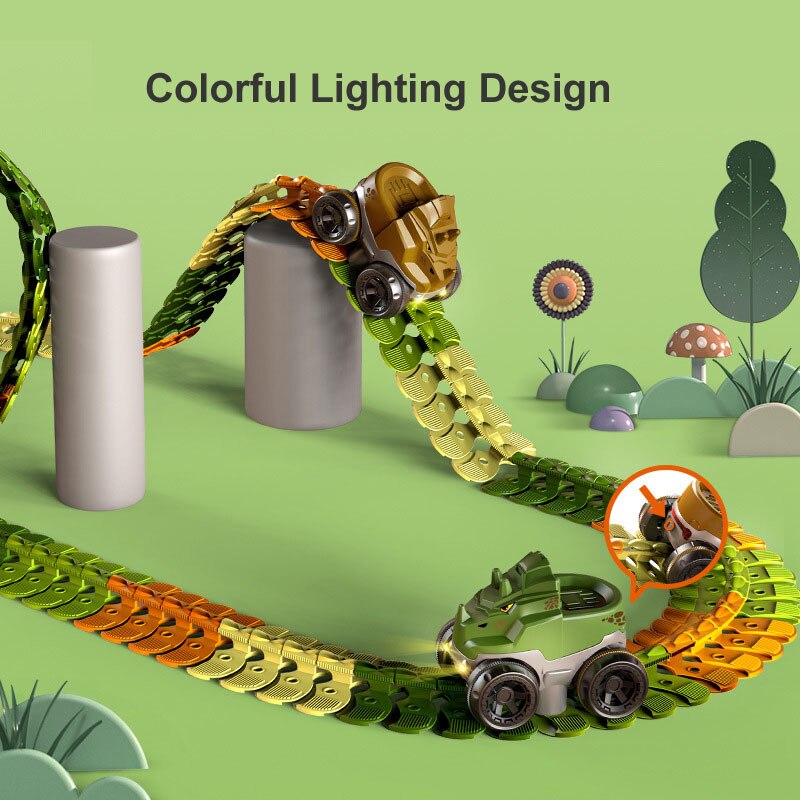 Fun Dino Car Racing Track Toy