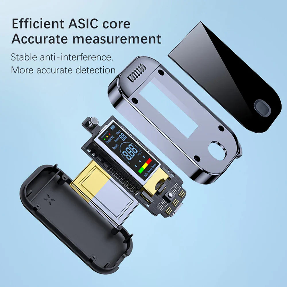 Compact Digital Alcohol Breathalyzer Key Ring with LCD Screen – USB Rechargeable Alcohol Tester for Accurate Measurements-5