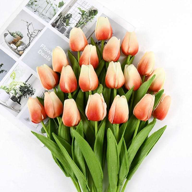Beautiful Fake Tulip Arrangement with Realistic Petals