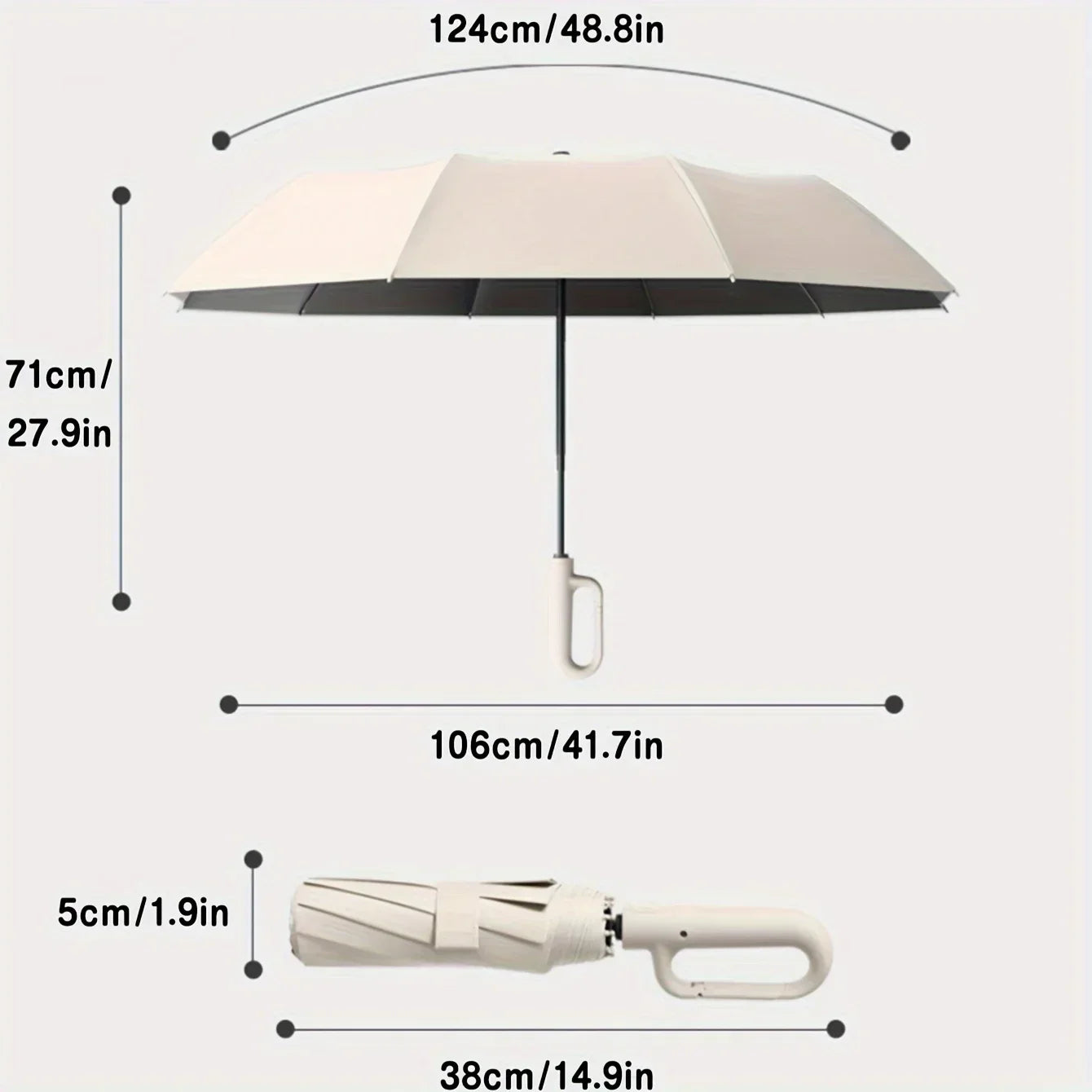 Windproof Compact Travel Umbrella