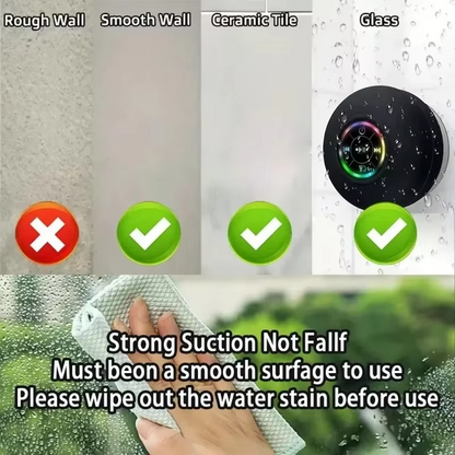 Waterproof Bluetooth Speaker with Colorful LED Lights
