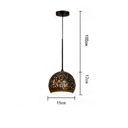 Rustic Metal Pendant Light in Classic Industrial Style