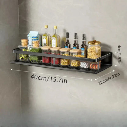 Space-Saving Kitchen Storage Rack with Hooks
