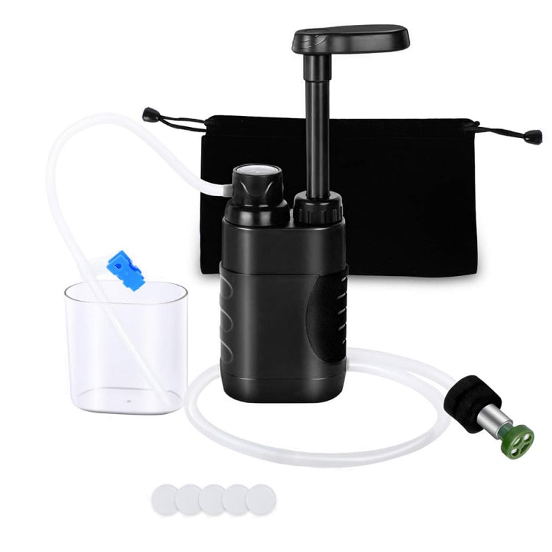Portable Water Purifier Camping Survival Kit - Fesara