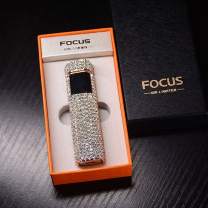 Glittering Gem Rechargeable Windproof Lighter