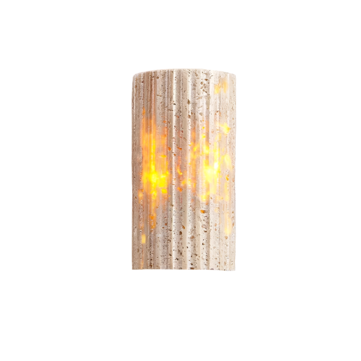 Contemporary Stone Outdoor LED Wall Lamp - Fesara