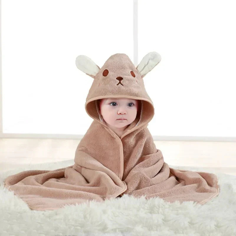 Adorable Animal Baby Hooded Bath Towel for Children