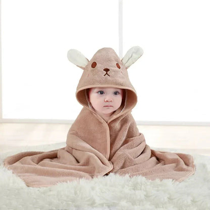 Adorable Animal Baby Hooded Bath Towel for Children