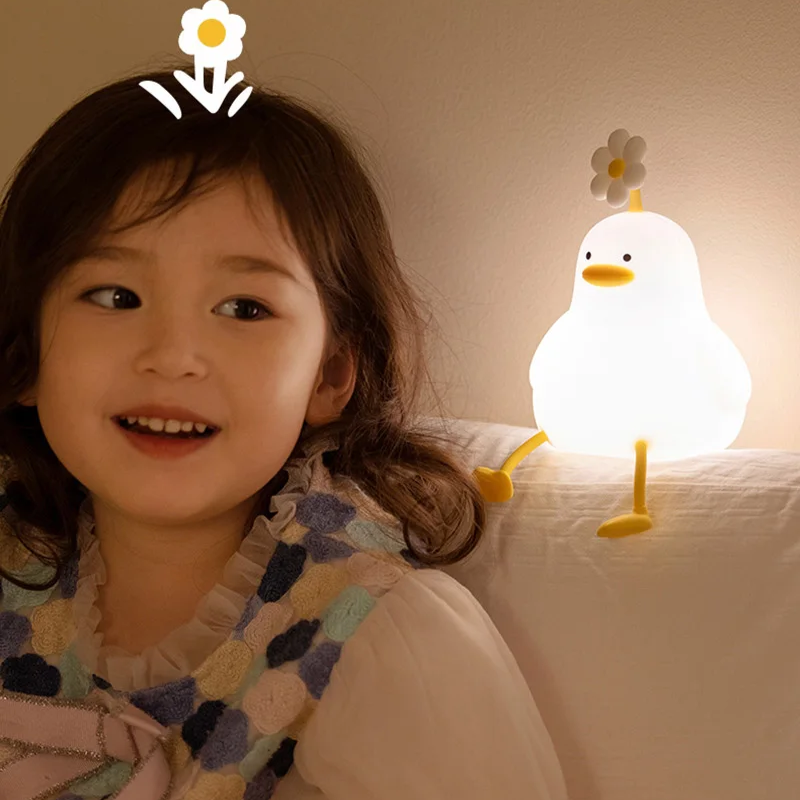 Cute Duck Shaped Bedside Lamp