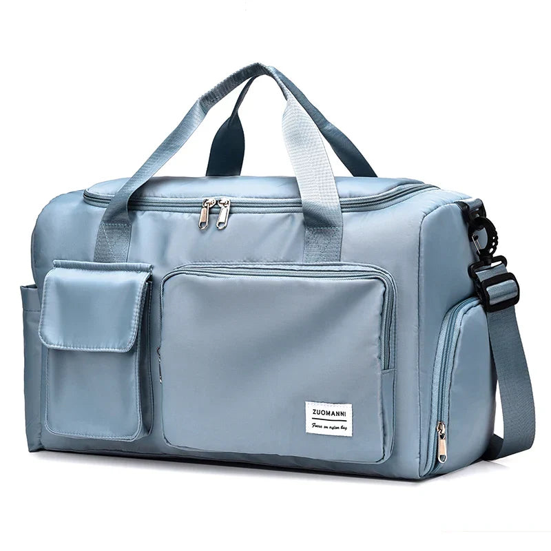 Spacious 35L Travel Duffel Bag with Shoe Pocket
