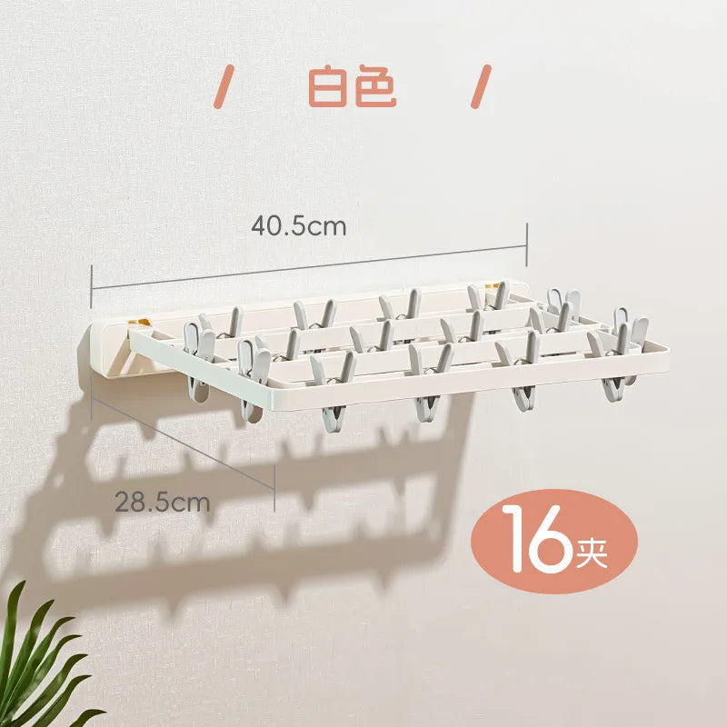 Compact Folding Wall Dryer & Towel Rack