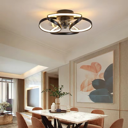 Modern Smart Ceiling Fan Light with Remote Control