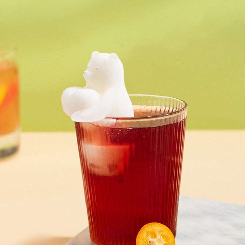Cute Bear Silicone Ice Cube Maker