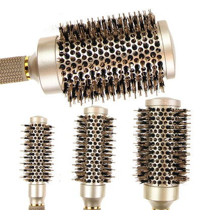 Pro Hair Brush Set, Ceramic & Boar Bristle, Frizz Control