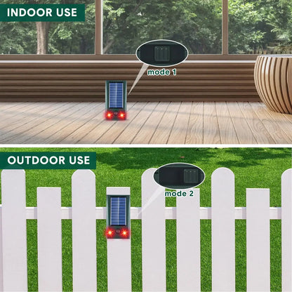 Outdoor Solar Powered Bird Repeller with LED Light