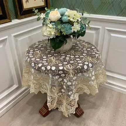 Elegant Lace Dining Table Cover