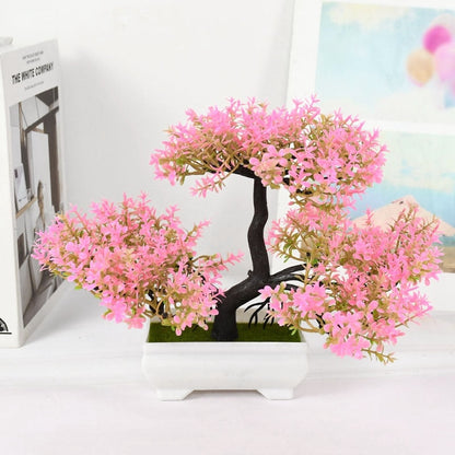 Vibrant Green Silk Artificial Plant Decoration - Fesara