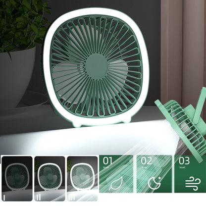 Portable Small USB Night Light Fan Cooler