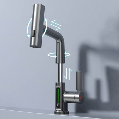 Flexible LED Faucet with Pull-Out Spray Head