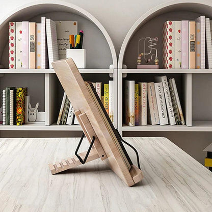 Ergonomic Wooden Tablet Stand