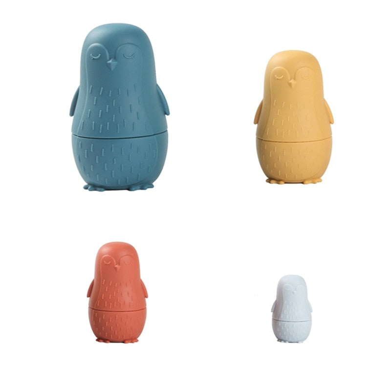 Colorful Silicone Stacking Russian Dolls